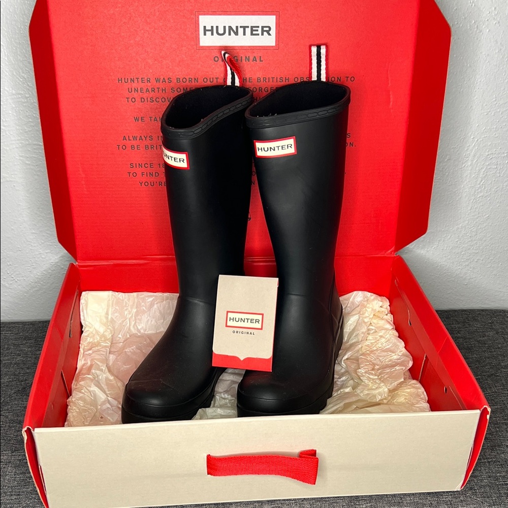 Hunter Classic Black Waterproof Boots View 4